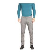 Mason's Slim Fit Grå Chino Byxor Mikromönster Gray, Herr