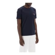 Thom Browne Randig ficka T-shirt RWB Blue, Herr