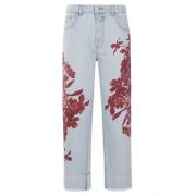 Blumarine Stiliga Denimbyxor Blue, Dam