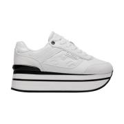 Guess Vita Sneakers med Platåklack White, Dam