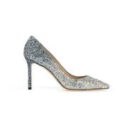 Jimmy Choo Skuggad Glitter Romy Pumps Gray, Dam