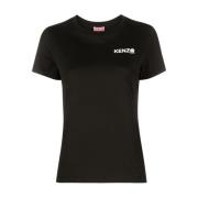 Kenzo Klassisk Blomma T-Shirt Black, Dam