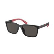 Ralph Lauren Matte Black Solglasögon PH 4189U Black, Herr