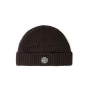 Stone Island Räfflad Geelongull Beanie Blygrå Gray, Unisex