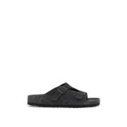 Birkenstock Zürich Smal Passform Slides Gray, Herr