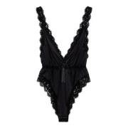 Dolce & Gabbana Stilfull Top Body för dig Black, Dam