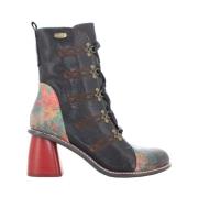 Laura Vita Dam Ankelboots Svart Multicolor, Dam