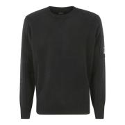 C.p. Company Lammsull Crew Neck Tröja Black, Herr