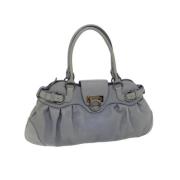 Salvatore Ferragamo Pre-owned Pre-owned Laeder handvskor Gray, Dam