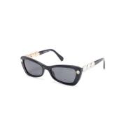 Swarovski Sk6033 100187 Sunglasses Black, Dam