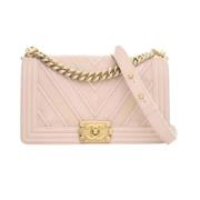 Chanel Vintage Pre-owned Laeder chanel-vskor Beige, Dam