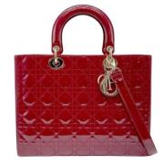 Dior Vintage Pre-owned Laeder dior-vskor Red, Dam