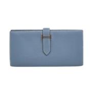 Hermès Vintage Pre-owned Laeder plnbcker Blue, Dam