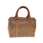 Celine Vintage Pre-owned Laeder handvskor Beige, Dam