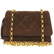 Chanel Vintage Pre-owned Mocka axelremsvskor Brown, Dam