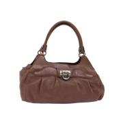 Salvatore Ferragamo Pre-owned Pre-owned Laeder handvskor Brown, Dam