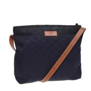 Gucci Vintage Pre-owned Canvas gucci-vskor Blue, Dam