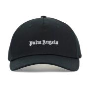 Palm Angels Baseballkeps med Broderad Logotyp Black, Herr