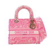 Dior Vintage Pre-owned Canvas dior-vskor Pink, Dam