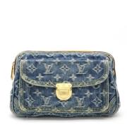 Louis Vuitton Vintage Pre-owned Tyg louis-vuitton-vskor Blue, Dam