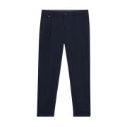 Brooks Brothers Dubbelveckade Regular Fit Bomulls Chinos Blue, Herr