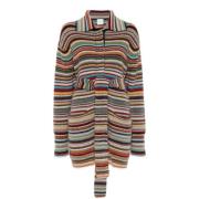 PS By Paul Smith Maxi Cardigan MultiColour Sweaters Multicolor, Dam