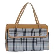 Burberry Vintage Pre-owned Canvas handvskor Blue, Dam