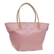 Burberry Vintage Pre-owned Nylon handvskor Pink, Dam