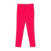 Emporio Armani Rosa Crepe Straight Leg Byxor Pink, Dam