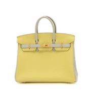 Hermès Vintage Pre-owned Laeder handvskor Yellow, Dam