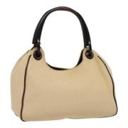 Gucci Vintage Pre-owned Canvas handvskor Beige, Dam