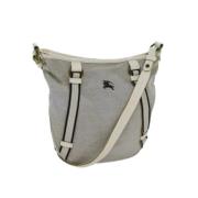 Burberry Vintage Pre-owned Canvas axelremsvskor Gray, Dam