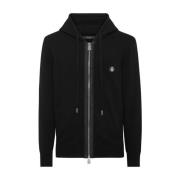 Billionaire Stilig Hoodie i Blå Black, Herr