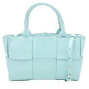 Bottega Veneta Vintage Pre-owned Laeder totevskor Blue, Dam