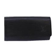 Louis Vuitton Vintage Pre-owned Laeder nyckelhllare Black, Dam