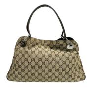 Gucci Vintage Pre-owned Canvas totevskor Beige, Dam