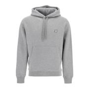 Maison Kitsuné Modig Fox Head Huva Sweatshirt Gray, Herr