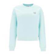 Maison Kitsuné Bold Fox Head Crewneck Sweatshirt Blue, Dam