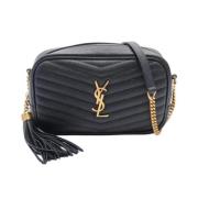 Yves Saint Laurent Vintage Pre-owned Laeder axelremsvskor Black, Dam