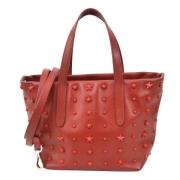 Jimmy Choo Pre-owned Pre-owned Laeder totevskor Red, Dam