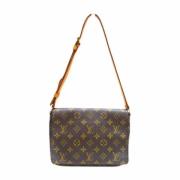 Louis Vuitton Vintage Pre-owned Tyg louis-vuitton-vskor Brown, Dam