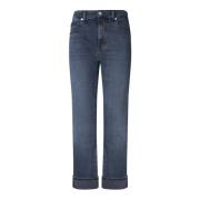 7 For All Mankind Blå Denim Jeans för Kvinnor Blue, Dam