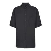 Balenciaga Svart T-shirt Polo Stil Black, Herr