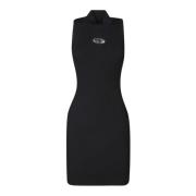 Diesel Svart Klänning Aw24 Elegant Stil Black, Dam