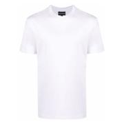 Emporio Armani Lyocell Bomull T-shirt, Designers kod 8N1Te81Juvz White...