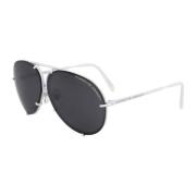 Porsche Design Klassiska Aviator Solglasögon White, Herr