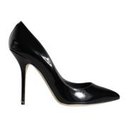 Dolce & Gabbana Svart Lackläder Bellucci Pumps Klackar Black, Dam