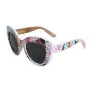 Dolce & Gabbana Blommig kristallram solglasögon Multicolor, Dam