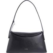 Calvin Klein Elegant Axelväska Soft Sculpt Black, Dam