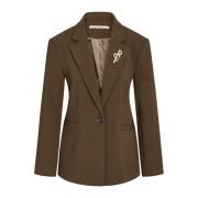 RUE de Femme Elegant Venetia Blazer i Bitter Chocolate Brown, Dam